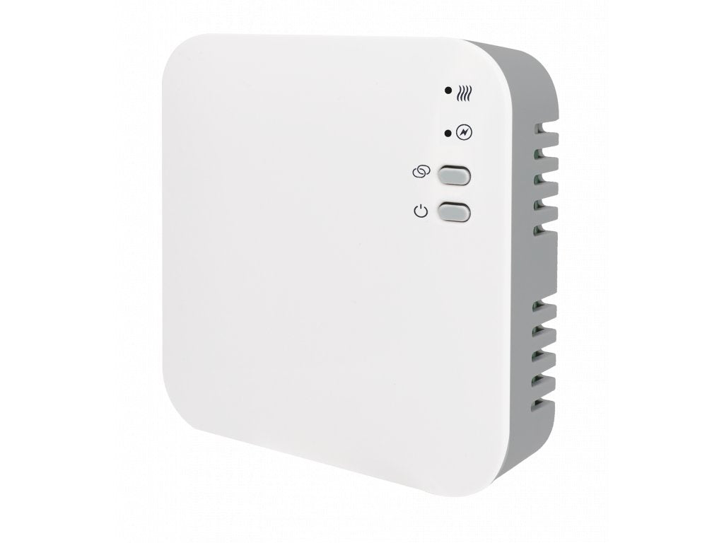 Aluzan Wireless B-100 WiFi, kabelloser programmierbarer Raumthermostat zum potentialfreien Schalten von Heizkesseln oder Elektroheizungen bis 10A